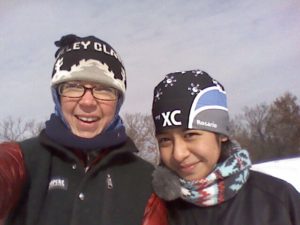 Loppet Mentors pair Emily and Rosario meet for weekly skis in Wirth Park.