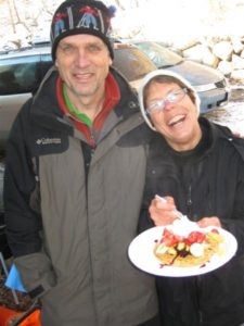 Tony and Kathy Mommsen - the Waffle Loppet masters.