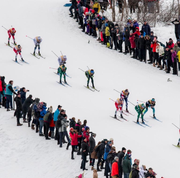World Cup Cross Country Ski Race Infield Spectators